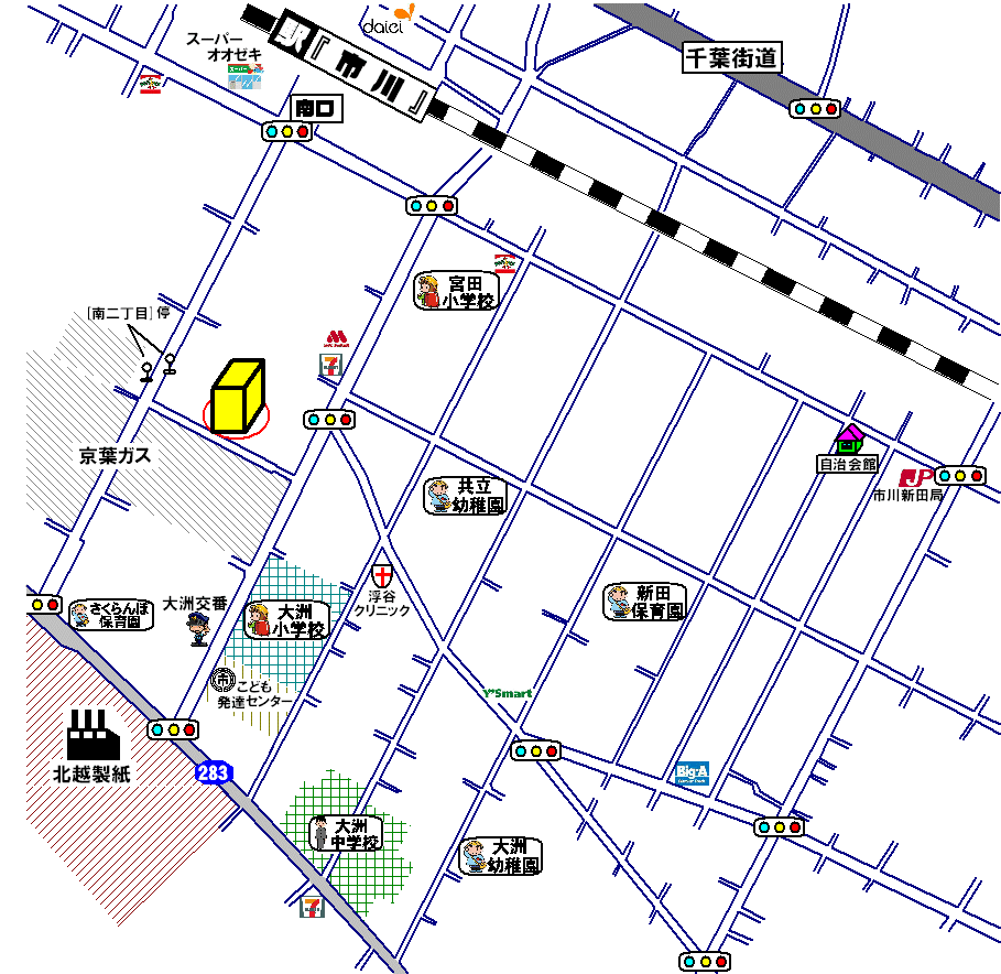 クレストコート市川・中古マンション・周辺MAP