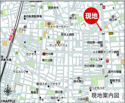 グランフォーレ竹ノ塚・足立区西保木間1-1-1・周辺MAP