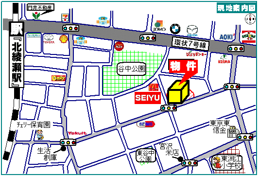 足立区東和5丁目・イトーピア北綾瀬・中古マンション・周辺MAP