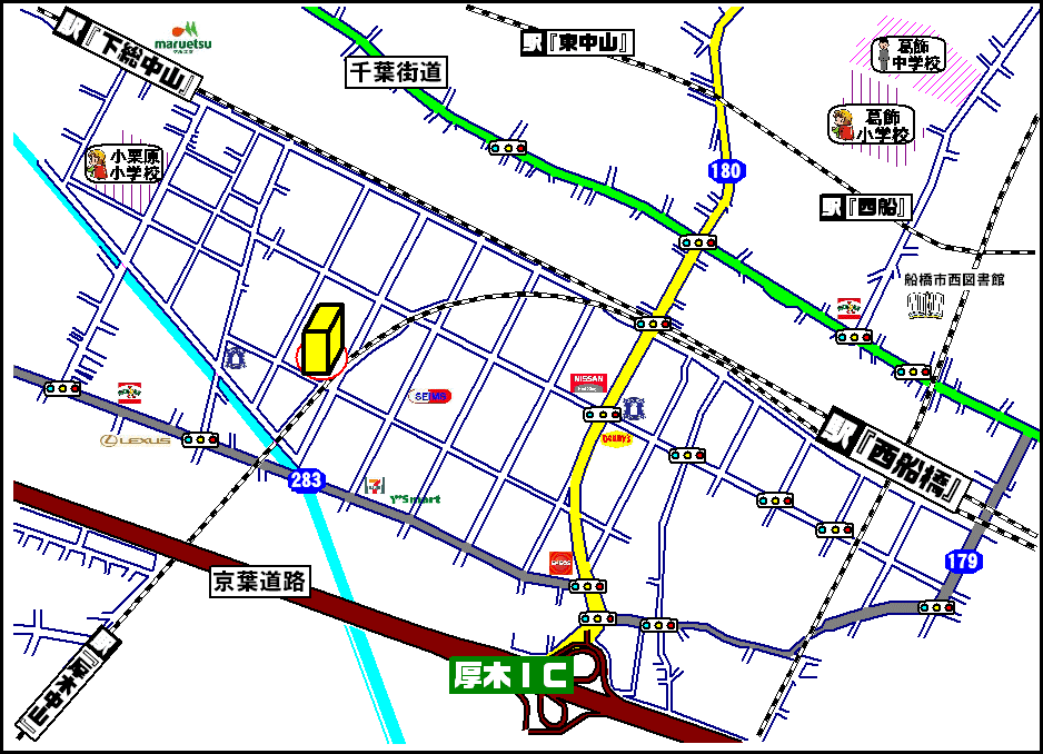 エステ・スクエア船橋・中古マンション・周辺MAP
